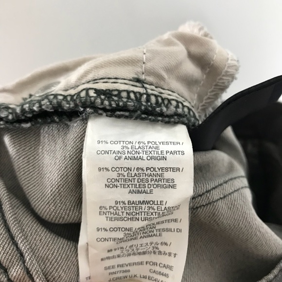 J. Crew 8 inch Toothpick Jean in Grey - Picture 8 of 8